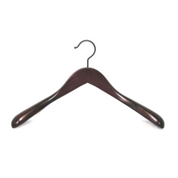 Proman TRV8836 Taurus Wide Shoulder Coat Hanger Mahogany - 12 hangers